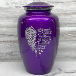 Customer Gallery - At Peace Cremation Urn - Purple Luster