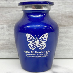 Customer Gallery - Butterfly Keepsake Urn - Midnight Blue