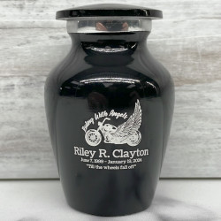 Customer Gallery - Riding with Angels Keepsake Urn - Jet Black