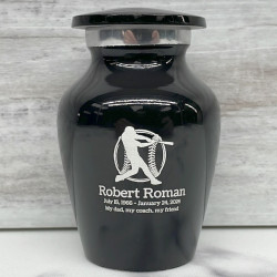 Customer Gallery - Baseball Keepsake Urn - Jet Black