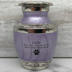 Customer Gallery - Paw Print Pet Keepsake Urn - Regal Purple