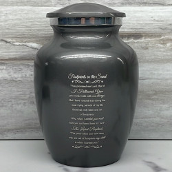 Customer Gallery - Footprints In the Sand Sharing Urn - Gunmetal Gray