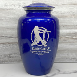 Customer Gallery - Baseball Cremation Urn - Midnight Blue
