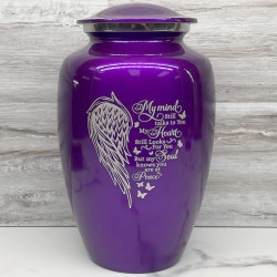 Customer Gallery - At Peace Cremation Urn - Purple Luster