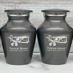 Customer Gallery - Bush Plane Keepsake Urn - Gunmetal Gray
