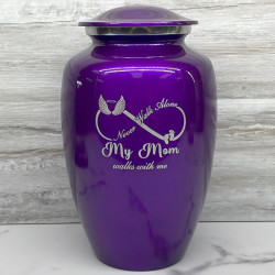 Customer Gallery - My Mom Walks With Me Cremation Urn - Purple Luster