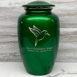 Customer Gallery - Hummingbird Cremation Urn - Shamrock Green