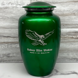 Customer Gallery - Eagle Cremation Urn - Shamrock Green