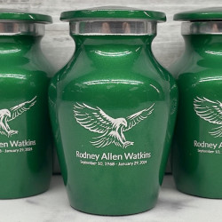 Customer Gallery - Eagle Keepsake Urn - Shamrock Green