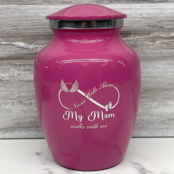 Customer Gallery - My Mom Walks With Me Sharing Urn - Rose Pink