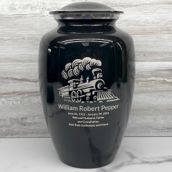 Customer Gallery - Train Cremation Urn - Jet Black