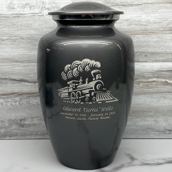 Customer Gallery - Train Cremation Urn - Gunmetal Gray