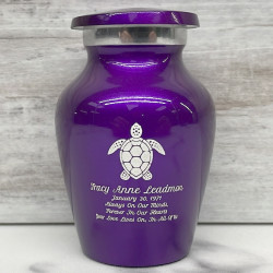 Customer Gallery - Sea Turtle Keepsake Urn - Purple Luster