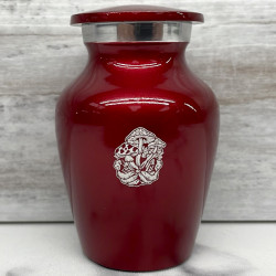 Customer Gallery - Mushrooms Hands Keepsake Urn - Ruby Red