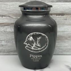 Customer Gallery - Dreaming Kitten Pet Cremation Urn - Gunmetal Gray