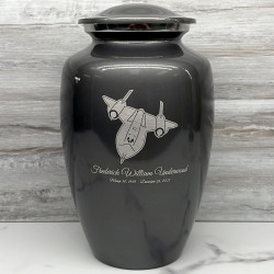 Customer Gallery - SR71 Blackbird Jet Cremation Urn - Gunmetal Gray