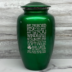 Customer Gallery - Irish Blessing Cremation Urn - Shamrock Green
