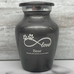 Customer Gallery - Keepsake Infinite Love Pet Cremation Urn - Gunmetal Gray