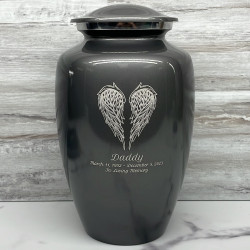 Customer Gallery - Angel Wings Cremation Urn - Gunmetal Gray