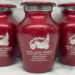 Customer Gallery - Riding with Angels Keepsake Urn - Ruby Red