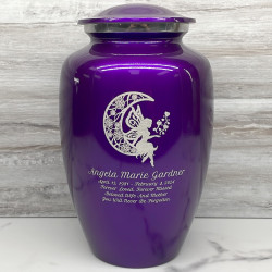 Customer Gallery - Fairy In the Moon Cremation Urn - Purple Luster