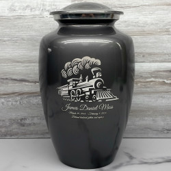 Customer Gallery - Train Cremation Urn - Gunmetal Gray