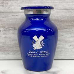 Customer Gallery - Marijuana Holding Hands Keepsake Urn - Midnight Blue