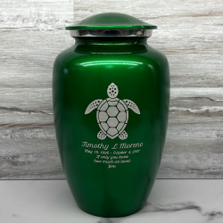 Customer Gallery - Sea Turtle Cremation Urn - Shamrock Green