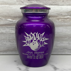 Customer Gallery - Bowling Sharing Urn - Purple Luster