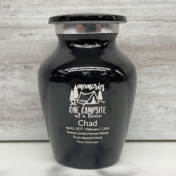 Customer Gallery - Tent Camping Keepsake Urn - Jet Black
