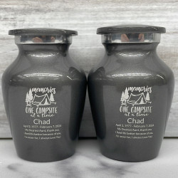 Customer Gallery - Tent Camping Keepsake Urn - Gunmetal Gray