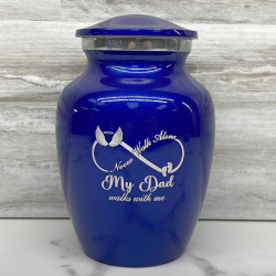 Customer Gallery - My Dad Walks With Me Sharing Urn - Midnight Blue