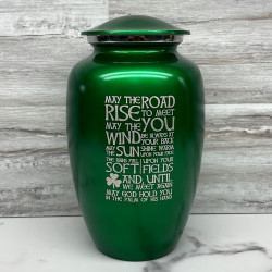 Customer Gallery - Irish Blessing Cremation Urn - Shamrock Green