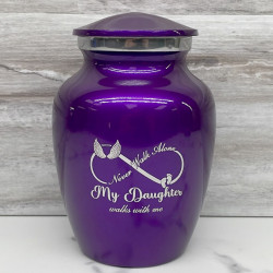 Customer Gallery - My Daughter Walks With Me Sharing Urn - Purple Luster