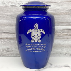 Customer Gallery - Sea Turtle Cremation Urn - Midnight Blue