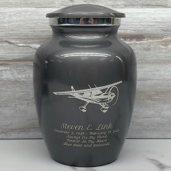 Customer Gallery - Airplane Sharing Urn - Gunmetal Gray