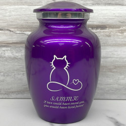 Customer Gallery - Infinite Love Cat Cremation Urn - Purple Luster