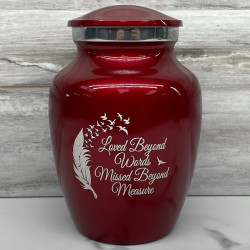 Customer Gallery - Loved Beyond Words Sharing Urn - Ruby Red