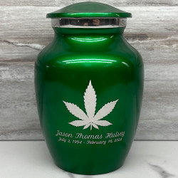 Customer Gallery - Marijuana Sharing Urn - Shamrock Green