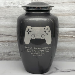 Customer Gallery - Gaming Controller Cremation Urn - Gunmetal Gray