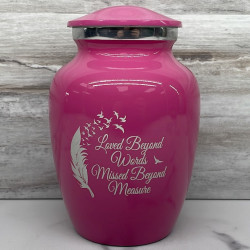 Customer Gallery - Loved Beyond Words Sharing Urn - Rose Pink