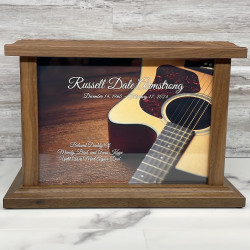 Customer Gallery - Acoustic Guitar Cremation Urn - Prestige Walnut