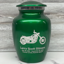 Customer Gallery - Motorcycle Sharing Urn - Shamrock Green