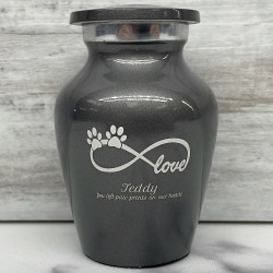 Customer Gallery - Keepsake Infinite Love Pet Cremation Urn - Gunmetal Gray