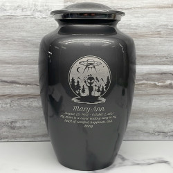 Customer Gallery - Alien UFO Cremation Urn - Gunmetal Gray