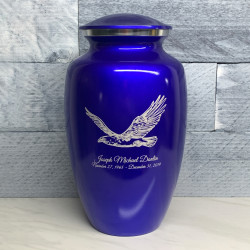 Customer Gallery - Eagle Cremation Urn - Midnight Blue