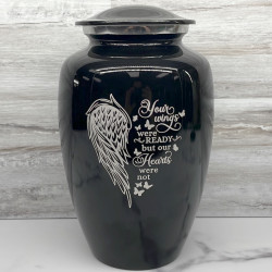 Customer Gallery - Your Wings Were Ready Cremation Urn - Jet Black