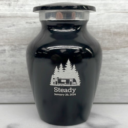 Customer Gallery - Travel Trailer Camper Keepsake Urn - Jet Black