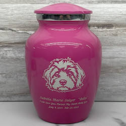 Customer Gallery - Small Cavapoo Pet Cremation Urn - Rose Pink