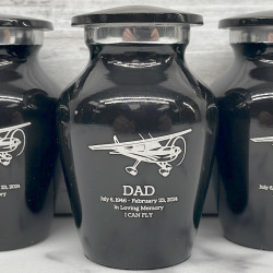 Customer Gallery - Airplane Keepsake Urn - Jet Black